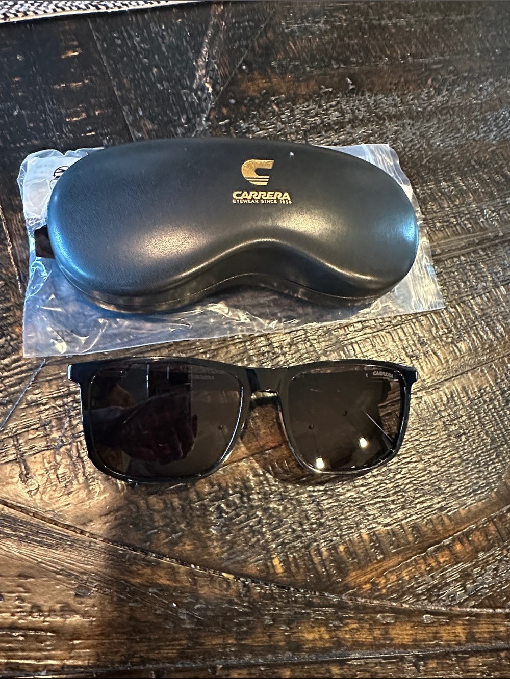 BRAND NEW Carrera Men’s Black Sunglasses with Case
